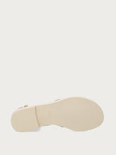 Minimal leather thong sandals - Off White | FRAU