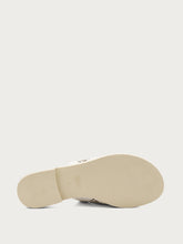 Laser-etched leather sliders - Off-White | FRAU