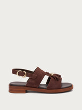 Suede sandals with tassels - Cocoa | FRAU