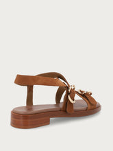 Suede multi-strap sandals - Cinnamon | FRAU