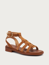 Suede cage sandals - Cinnamon | FRAU
