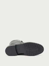 Leather combat boots - Black | FRAU