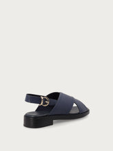 Leather crossover-strap sandals - Ionian | FRAU