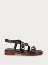 Sandali multi-strap in pelle - Off White | FRAU