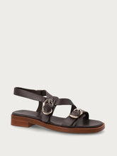 Sandali multi-strap in pelle - T.moro | FRAU