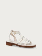 Leather cage sandals - Off White | FRAU