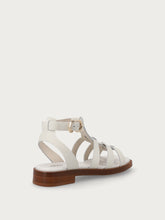 Leather cage sandals - Off White | FRAU