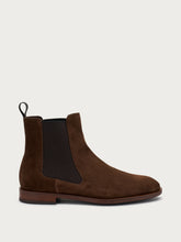 Elegant suede Chelsea boots - Cocoa | FRAU