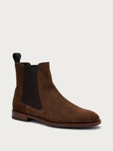 Elegant suede Chelsea boots - Cocoa | FRAU