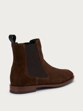 Elegant suede Chelsea boots - Cocoa | FRAU