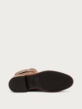 Suede ankle boots with strap - Cocoa | FRAU