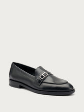 Elegant leather loafers - Black | FRAU