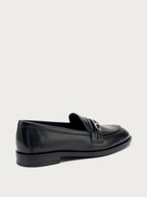 Elegant leather loafers - Black | FRAU