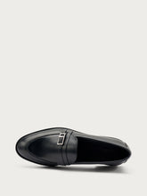 Elegant leather loafers - Black | FRAU