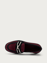 Suede loafers with clasp detail - Ruby | FRAU