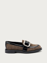 Suede loafers with buckle - Peat | FRAU