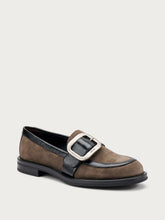 Suede loafers with buckle - Peat | FRAU