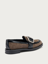 Suede loafers with buckle - Peat | FRAU