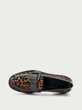 Leo-print fabric loafers - Leo | FRAU