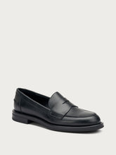 Leather saddle loafers - Black | FRAU