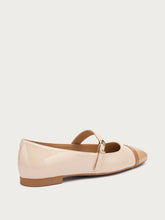 Mary Jane ballet flats with contrasting toe - ARENAnutMOON | FRAU