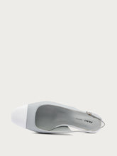 Slingback mit kontrastierender Zehenkappe - Eisweiß | FRAU