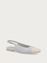 Slingback mit kontrastierender Zehenkappe - Cremeeis | FRAU