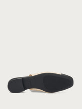 Slingback mit kontrastierender Zehenkappe - Schwarzvanille | FRAU