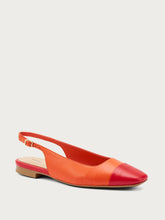 Slingback mit kontrastierender Zehenkappe - ROTorange | FRAU