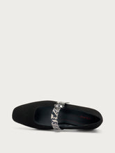 Suede ballet flats with semi-square toe - BLACKrock | FRAU