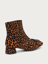 Leo-print heeled ankle boots - Leo | FRAU