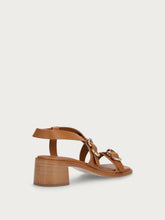 Multi-Strap-Sandalen aus Leder mit Blockabsatz - Leder | FRAU