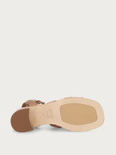 Leather caged sandals with block heel - Mou | FRAU