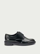 Brushed leather lace-ups - Black | FRAU