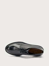 Brushed leather lace-ups - Black | FRAU