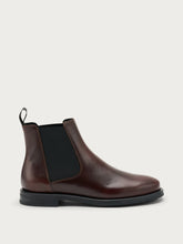 Leather Chelsea boots with shaded finish - Coffee | FRAU