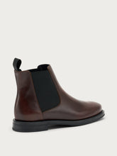 Leather Chelsea boots with shaded finish - Coffee | FRAU