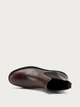 Leather Chelsea boots with shaded finish - Coffee | FRAU