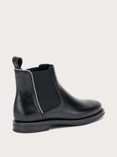 Studded leather Chelsea boots - Black | FRAU