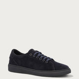 Men's blue suede sneakers