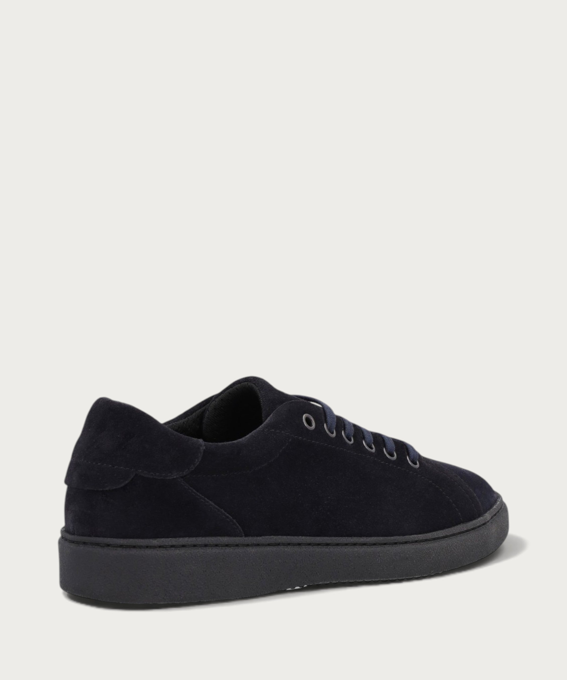 Herren-Sneaker aus Veloursleder in Blau