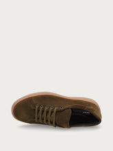 Men's green suede sneakers - Fern/Barley | FRAU