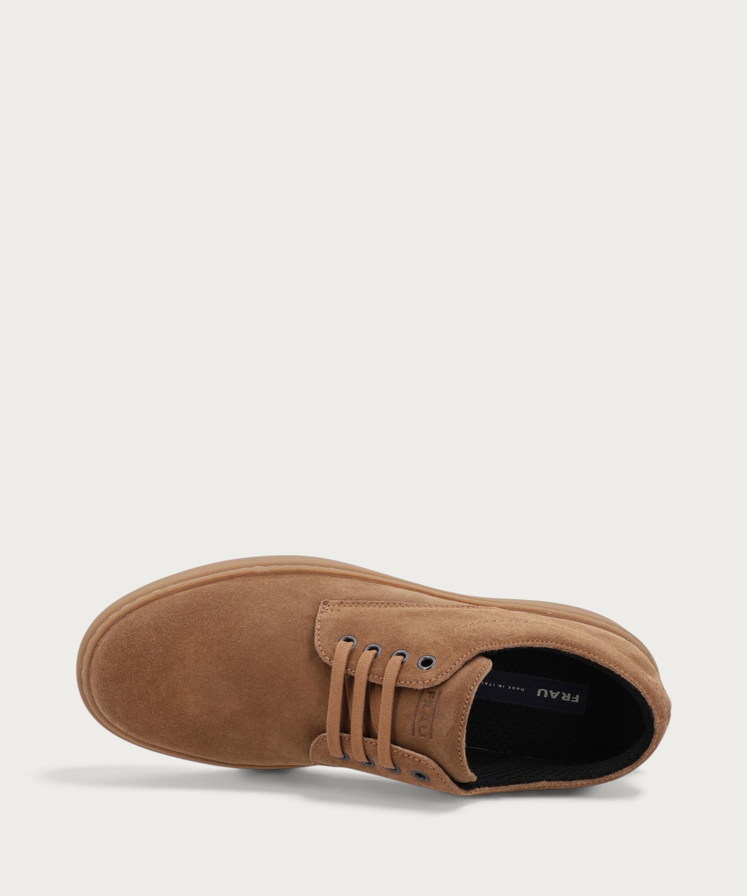 Derby casual uomo in pelle scamosciata marrone