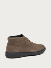 Lässige Herren-Ankle-Boots aus Veloursleder in Grau - Nerz | FRAU