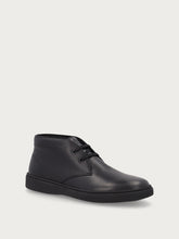 Polacchini casual uomo in pelle nera - Nero | FRAU