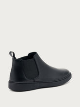 Men's casual black leather Beatle boots - Black | FRAU