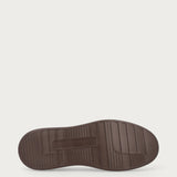 Herren-Ankle-Boots aus Veloursleder in Dunkelbraun mit hoher Sohle