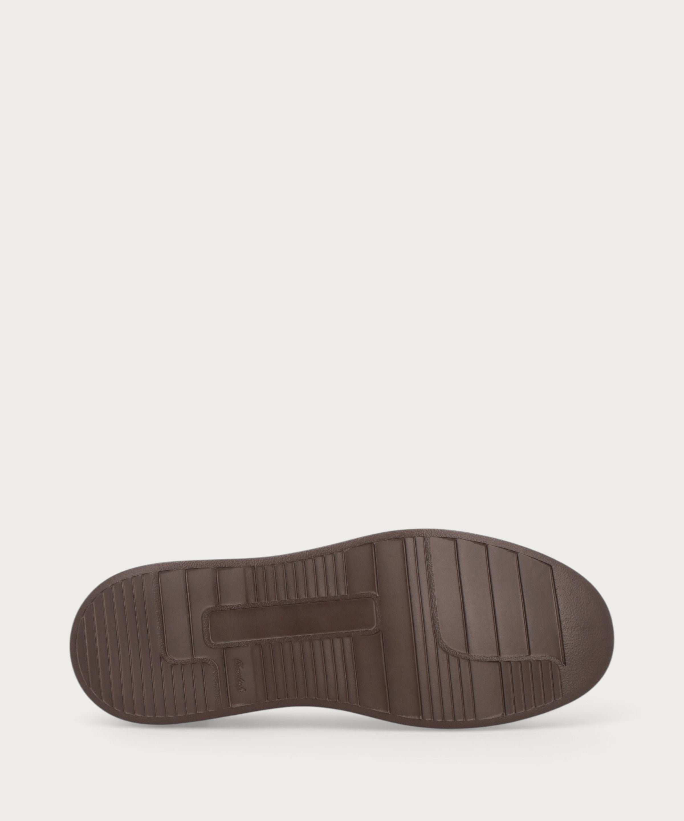 Men's dark brown suede lace-up ankle boots with chunky sole
