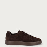 Men's Minimal dark brown suede sneakers