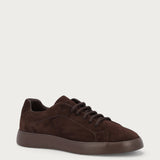 Men's Minimal dark brown suede sneakers